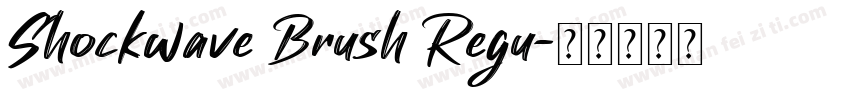 Shockwave Brush Regu字体转换